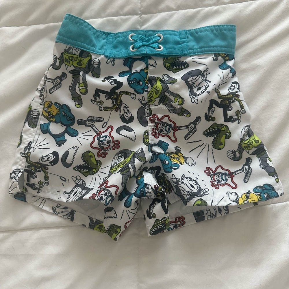 Disney Parks Pixar Toy Story Print Boys Swim Trunks Size 4 toddler